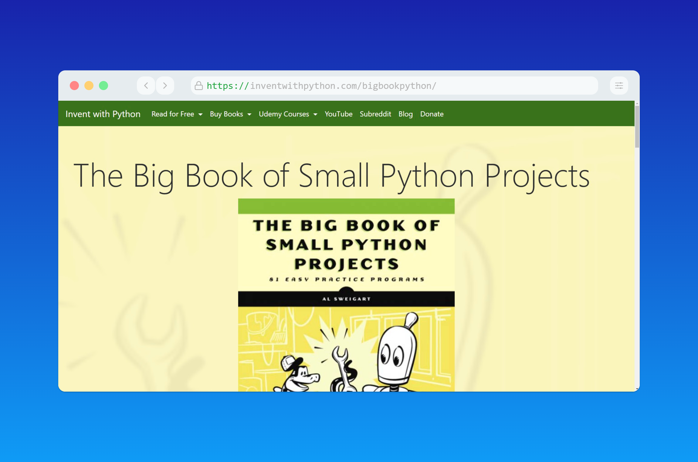 The Big Book of Small Python Projects